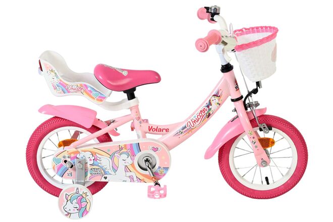 Volare Unicorn Kinderfiets – Meisjes – 12 inch – Roze