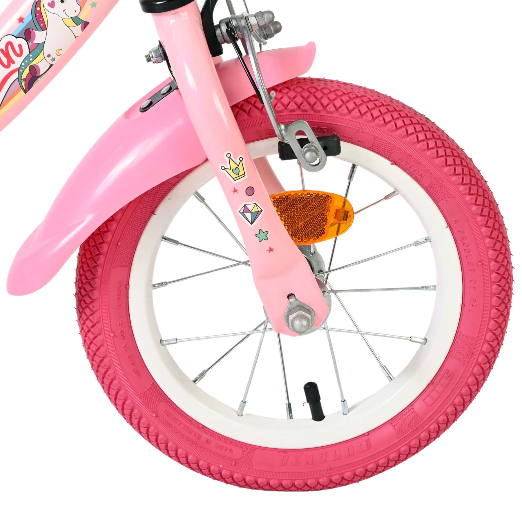 Volare Unicorn Kinderfiets – Meisjes – 12 inch – Roze