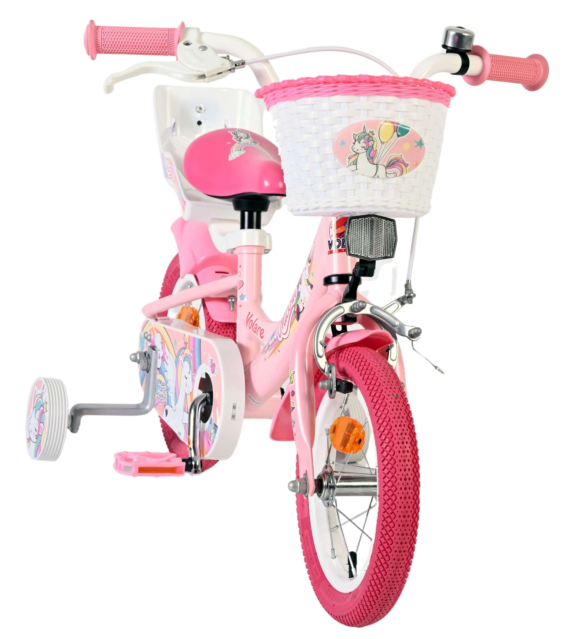 Volare Unicorn Kinderfiets – Meisjes – 12 inch – Roze