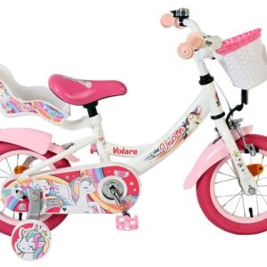 Volare Unicorn Kinderfiets – Meisjes – 12 inch – Wit