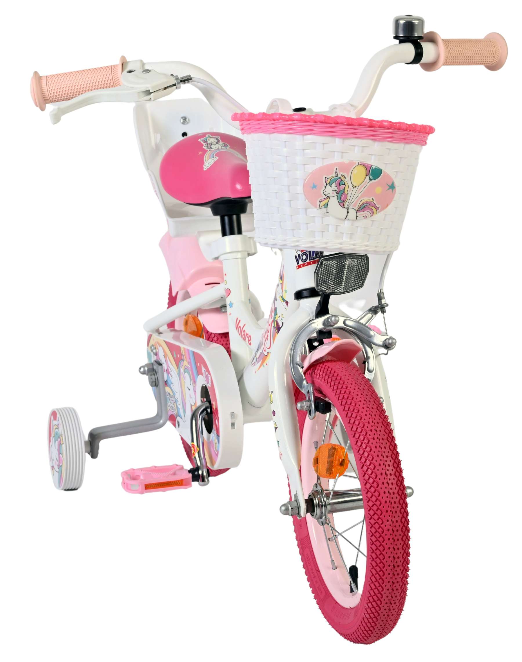 Volare Unicorn Kinderfiets – Meisjes – 12 inch – Wit