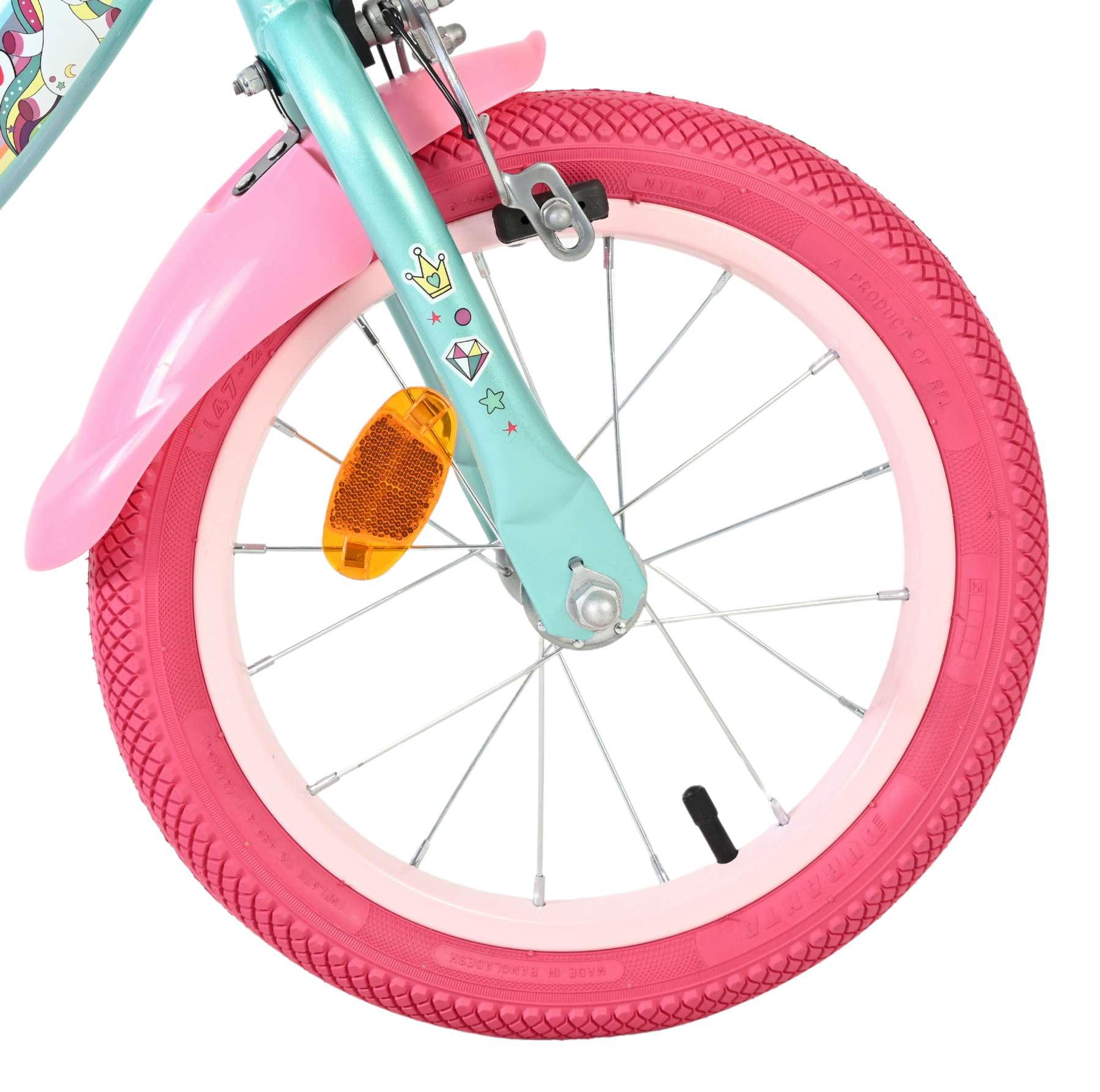 Volare Unicorn Kinderfiets – Meisjes – 14 inch – Groen