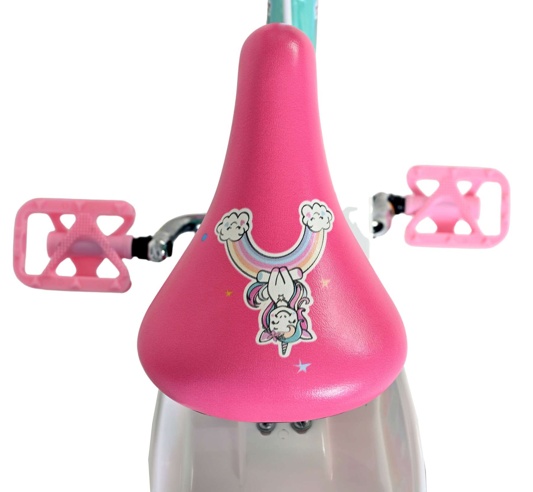 Volare Unicorn Kinderfiets – Meisjes – 14 inch – Groen – Twee Handremmen