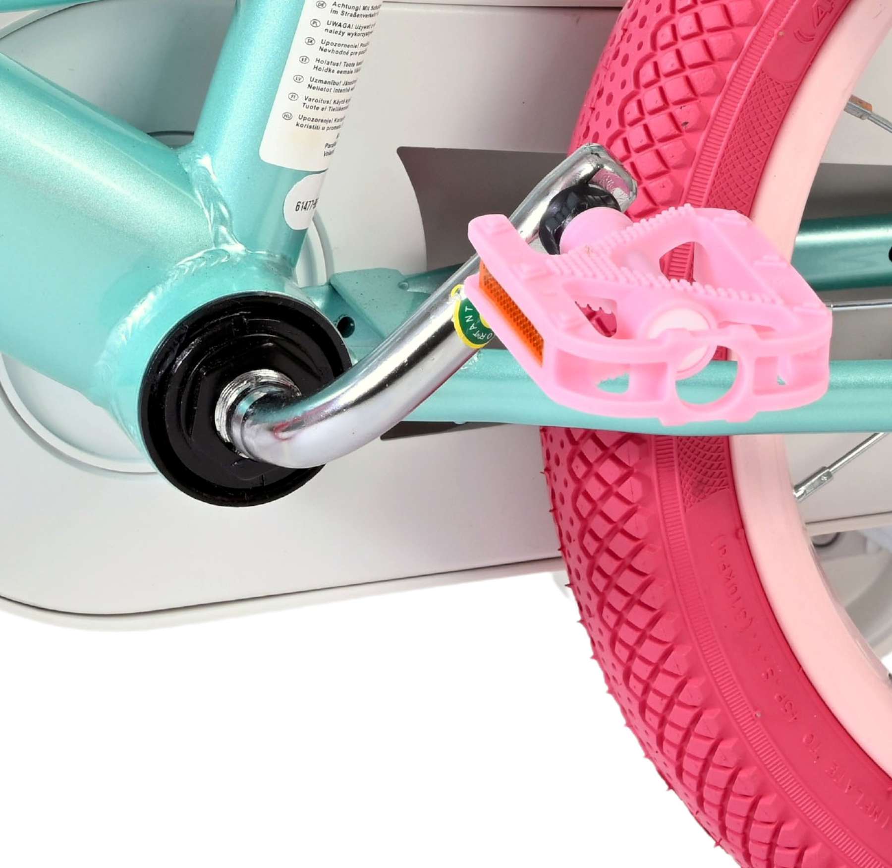 Volare Unicorn Kinderfiets – Meisjes – 14 inch – Groen – Twee Handremmen