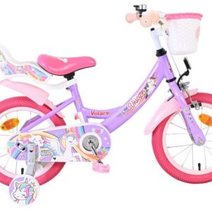 Volare Unicorn Kinderfiets – Meisjes – 14 inch – Paars Volare Unicorn Kinderfiets – Meisjes – 14 inch – Paars
