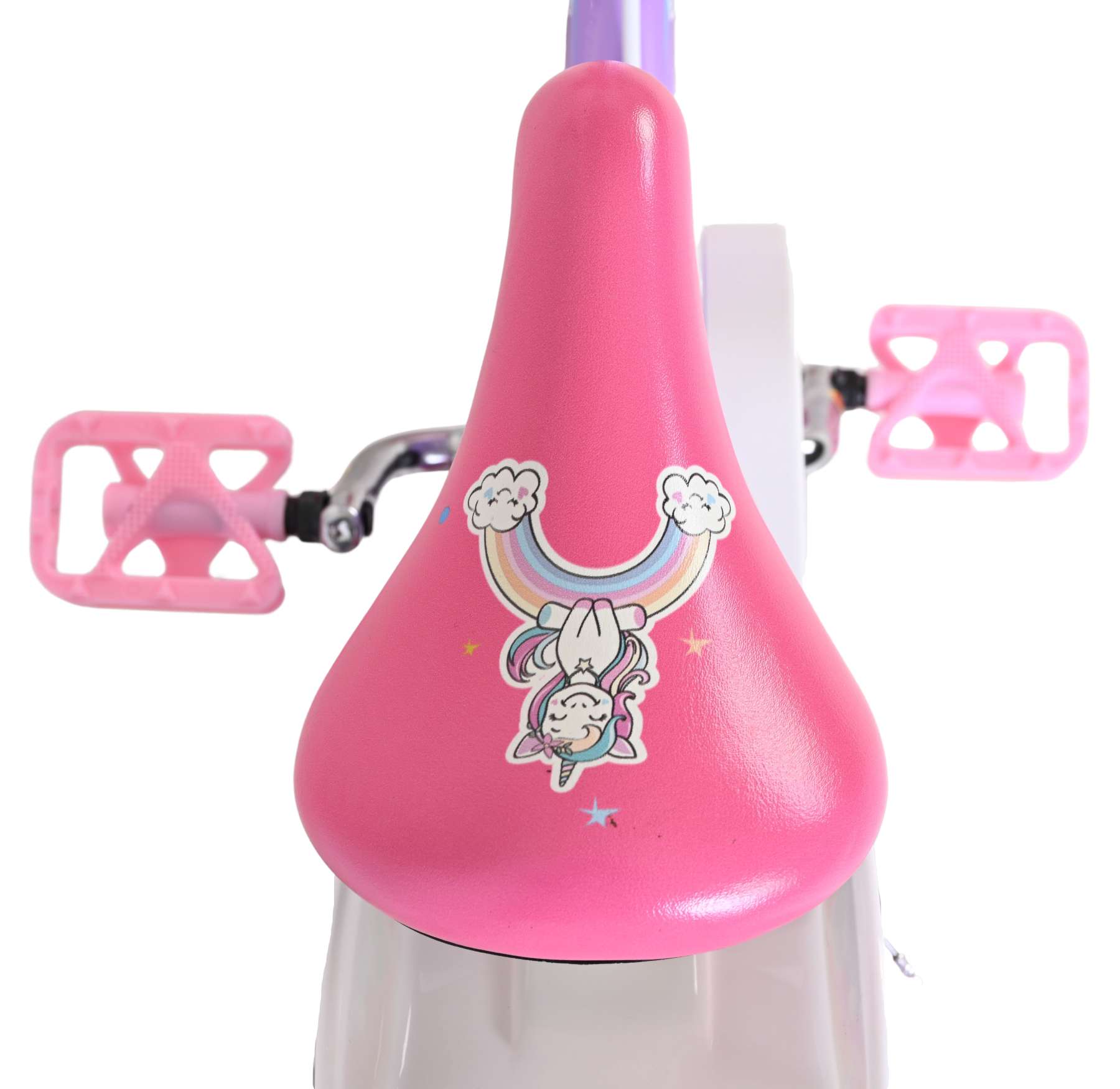 Volare Unicorn Kinderfiets – Meisjes – 14 inch – Paars – Twee Handremmen Volare Unicorn Kinderfiets – Meisjes – 14 inch – Paars – Twee Handremmen