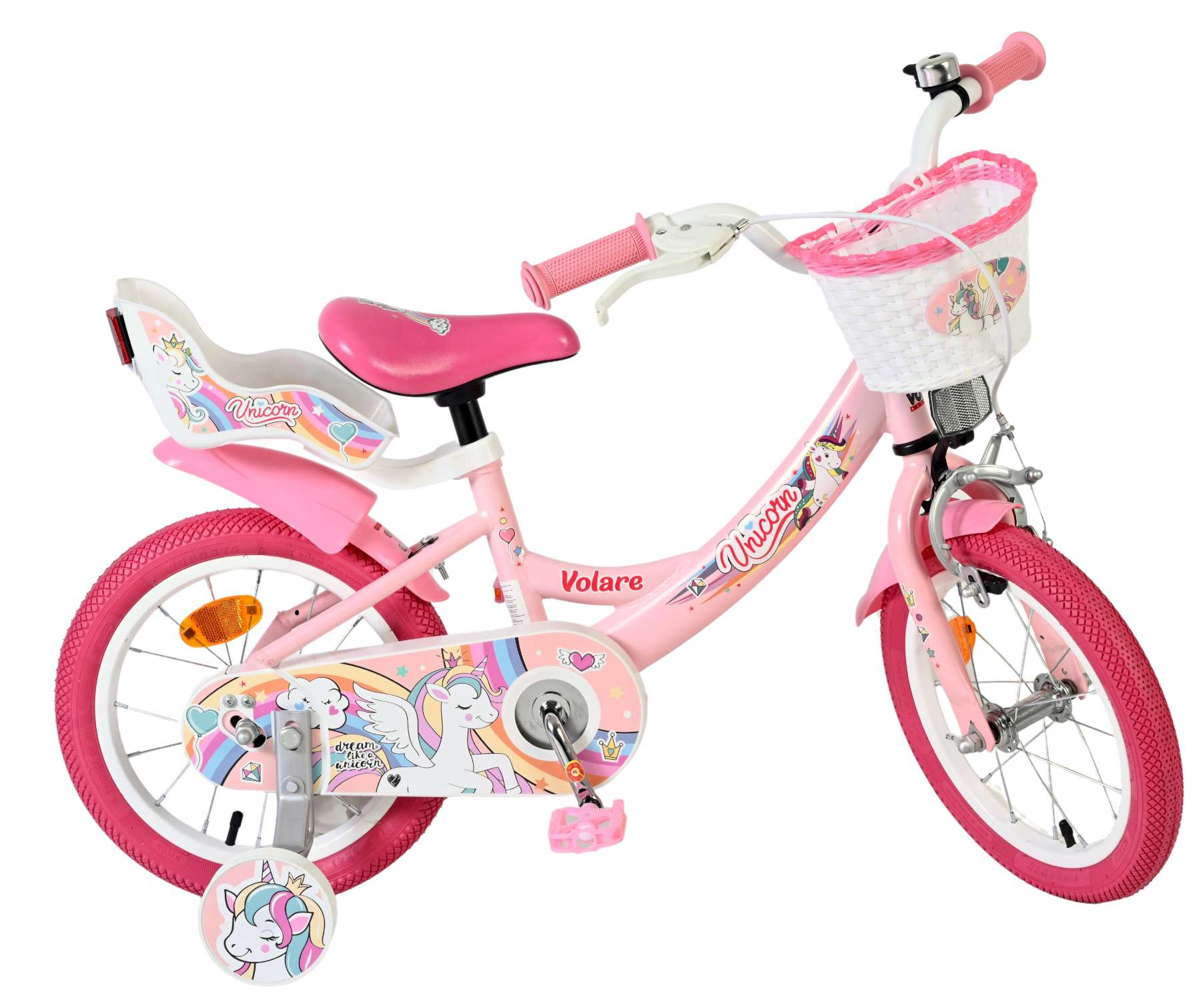 Volare Unicorn Kinderfiets – Meisjes – 14 inch – Roze Volare Unicorn Kinderfiets – Meisjes – 14 inch – Roze