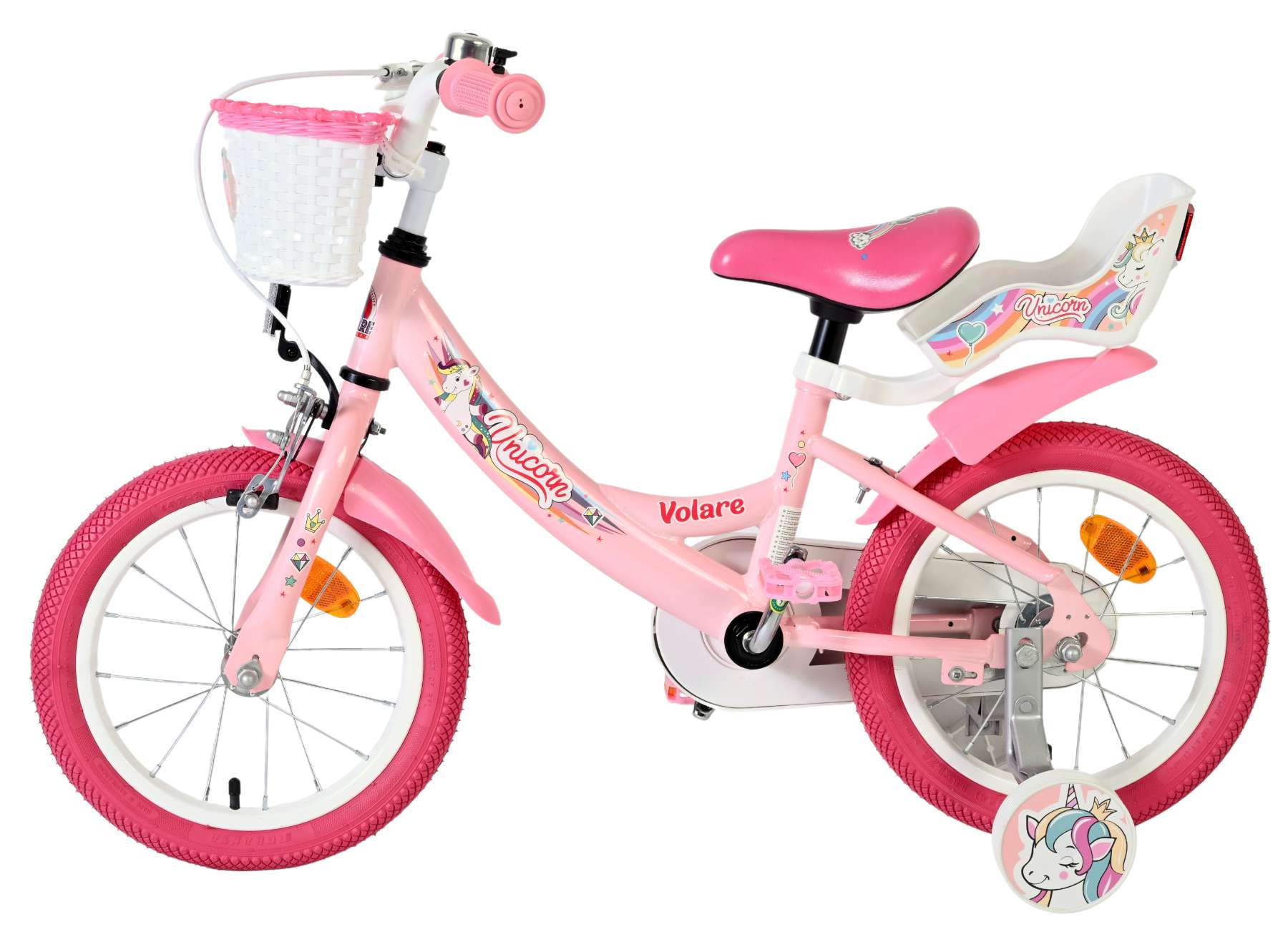 Volare Unicorn Kinderfiets – Meisjes – 14 inch – Roze Volare Unicorn Kinderfiets – Meisjes – 14 inch – Roze
