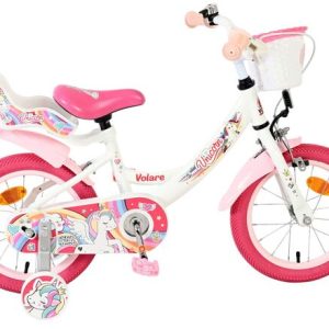 Volare Unicorn Kinderfiets – Meisjes – 14 inch – Wit