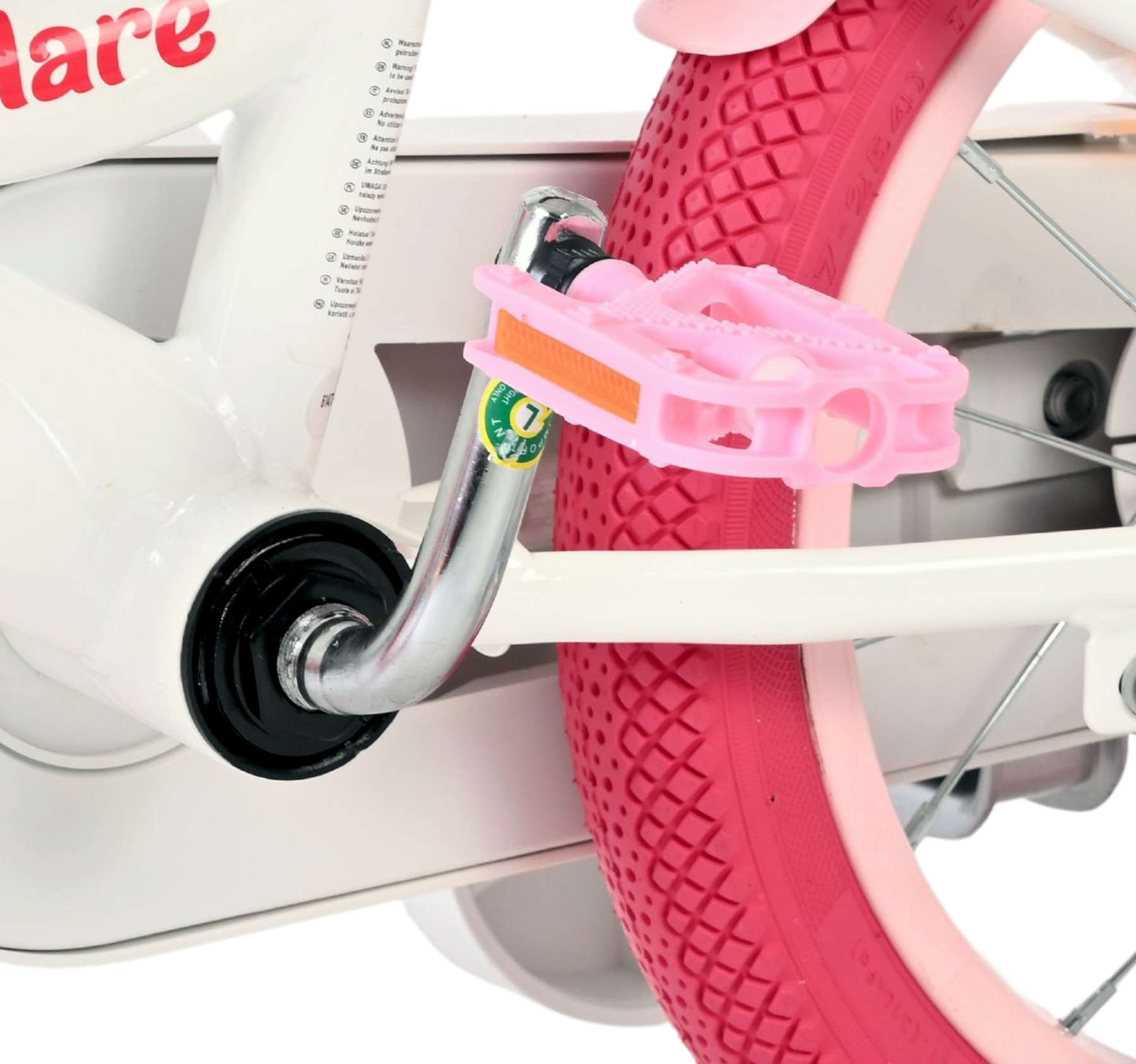 Volare Unicorn Kinderfiets – Meisjes – 14 inch – Wit