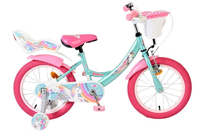 Volare Unicorn Kinderfiets – Meisjes – 16 inch – Groen