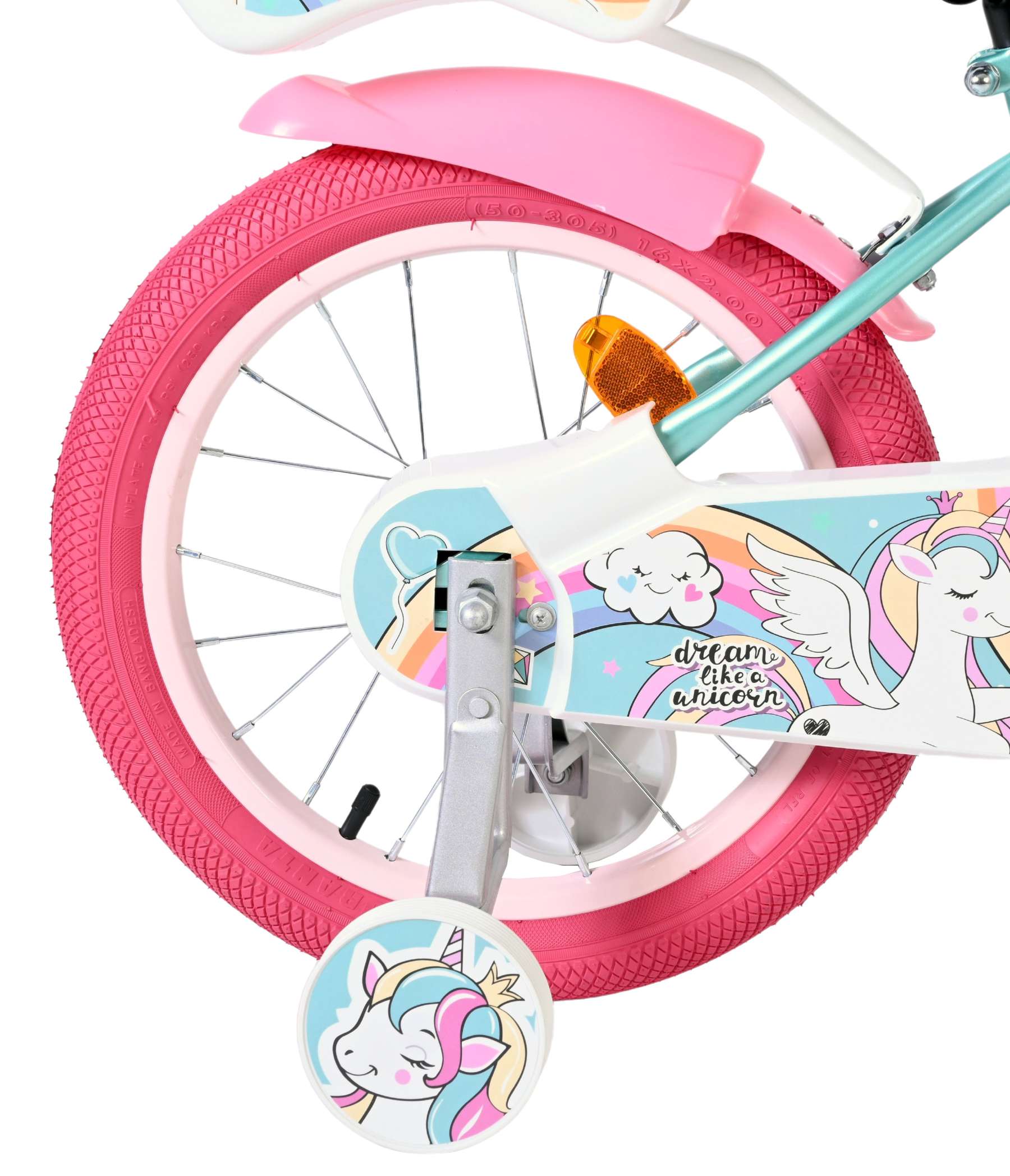 Volare Unicorn Kinderfiets – Meisjes – 16 inch – Groen