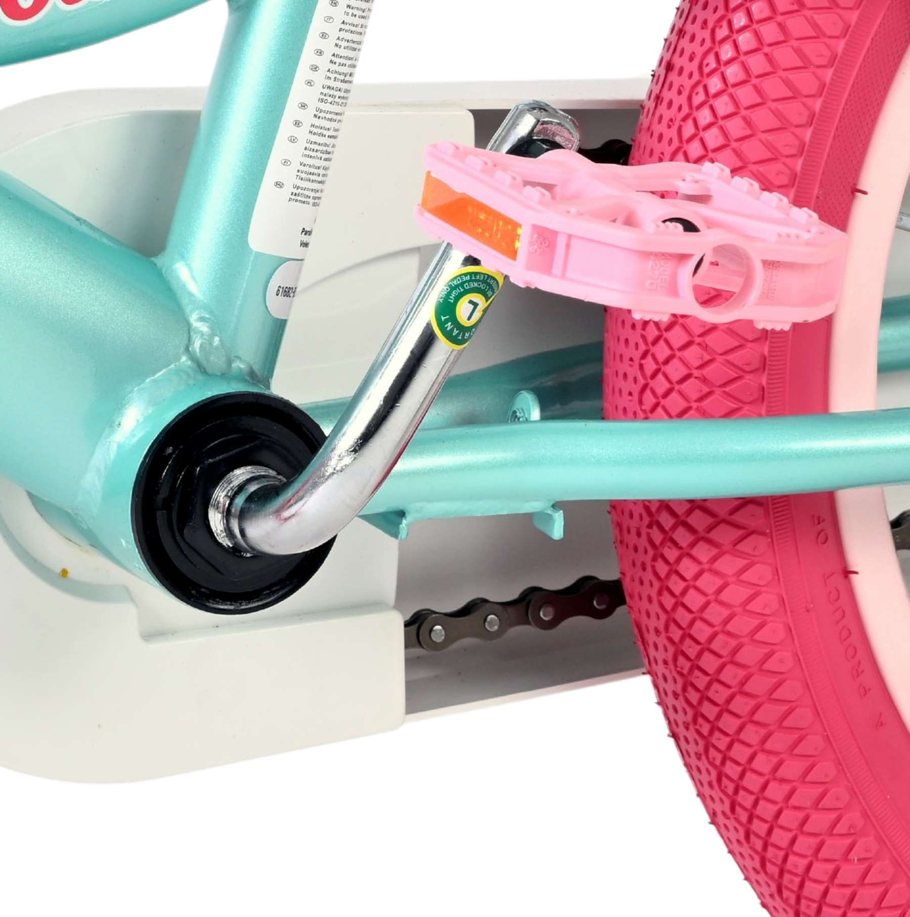 Volare Unicorn Kinderfiets – Meisjes – 16 inch – Groen – Twee Handremmen