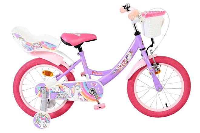 Volare Unicorn Kinderfiets – Meisjes – 16 inch – Paars Volare Unicorn Kinderfiets – Meisjes – 16 inch – Paars