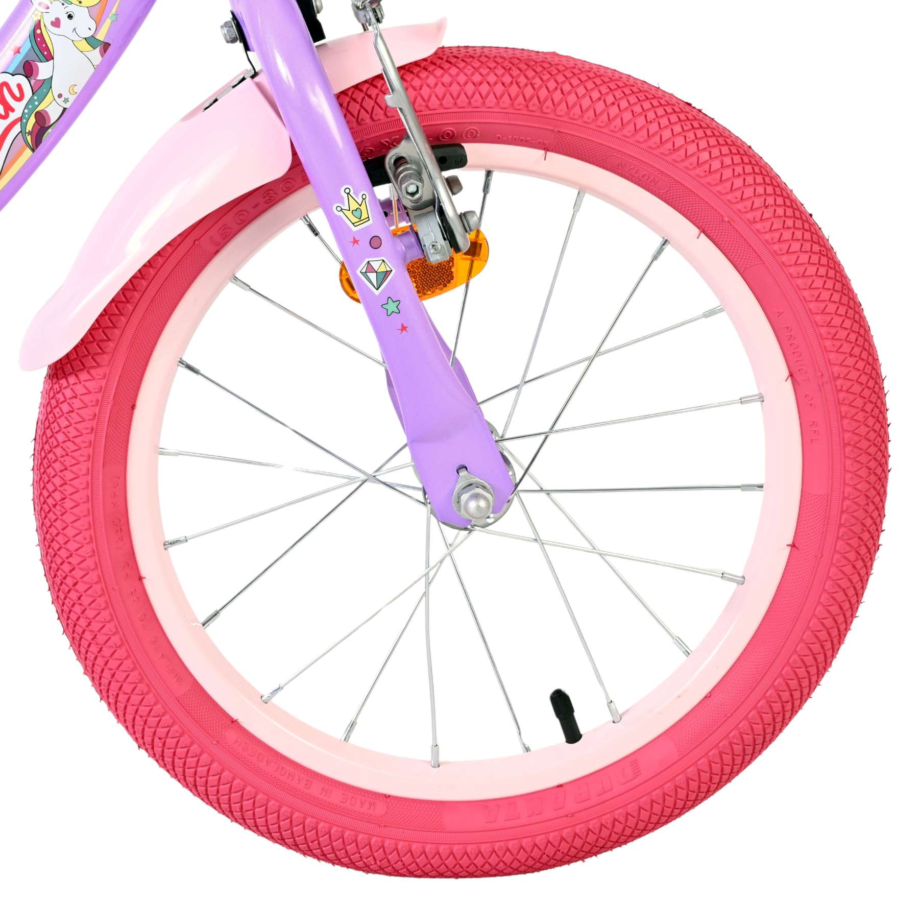 Volare Unicorn Kinderfiets – Meisjes – 16 inch – Paars Volare Unicorn Kinderfiets – Meisjes – 16 inch – Paars