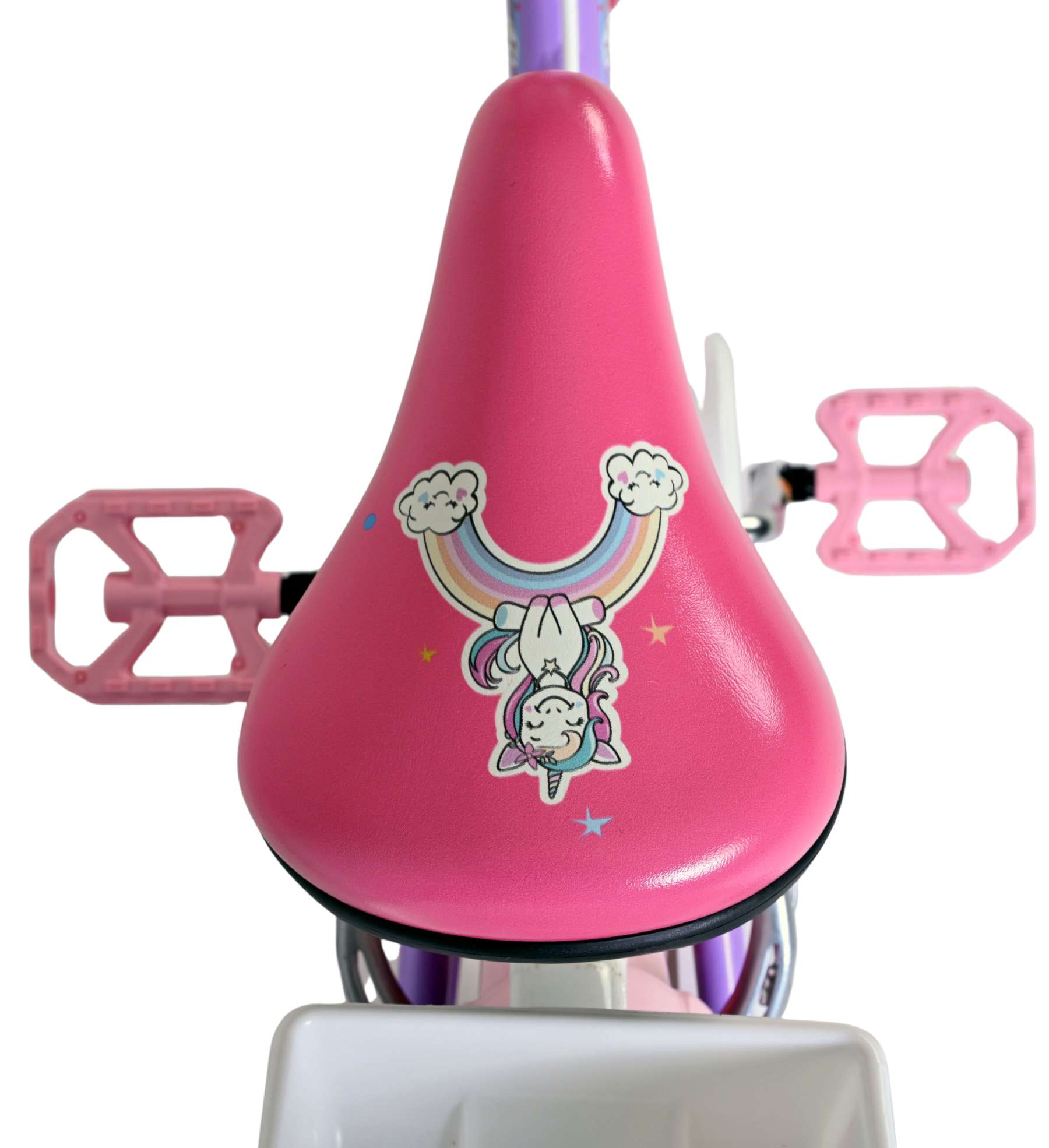 Volare Unicorn Kinderfiets – Meisjes – 16 inch – Paars – Twee Handremmen