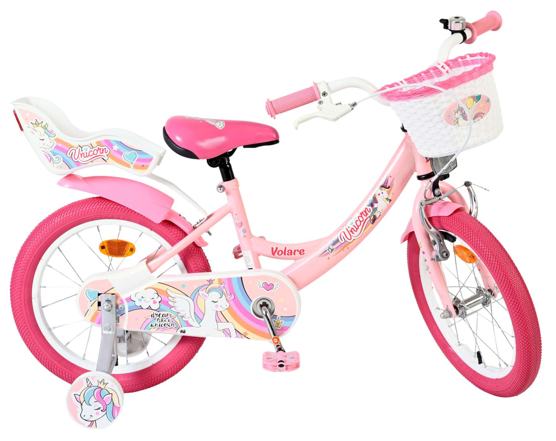 Volare Unicorn Kinderfiets – Meisjes – 16 inch – Roze Volare Unicorn Kinderfiets – Meisjes – 16 inch – Roze