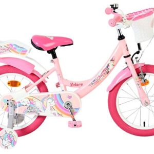 Volare Unicorn Kinderfiets – Meisjes – 16 inch – Roze