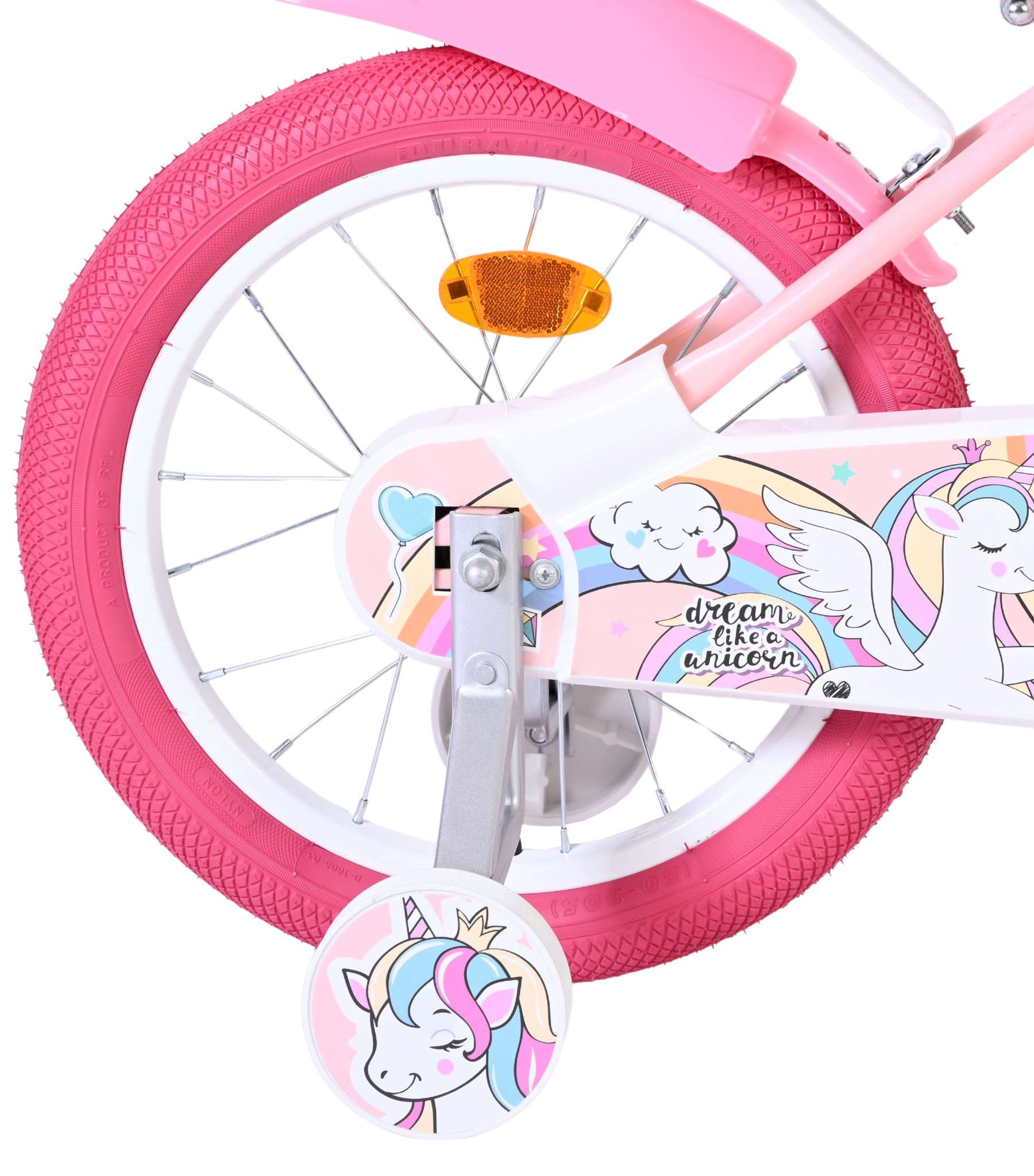 Volare Unicorn Kinderfiets – Meisjes – 16 inch – Roze