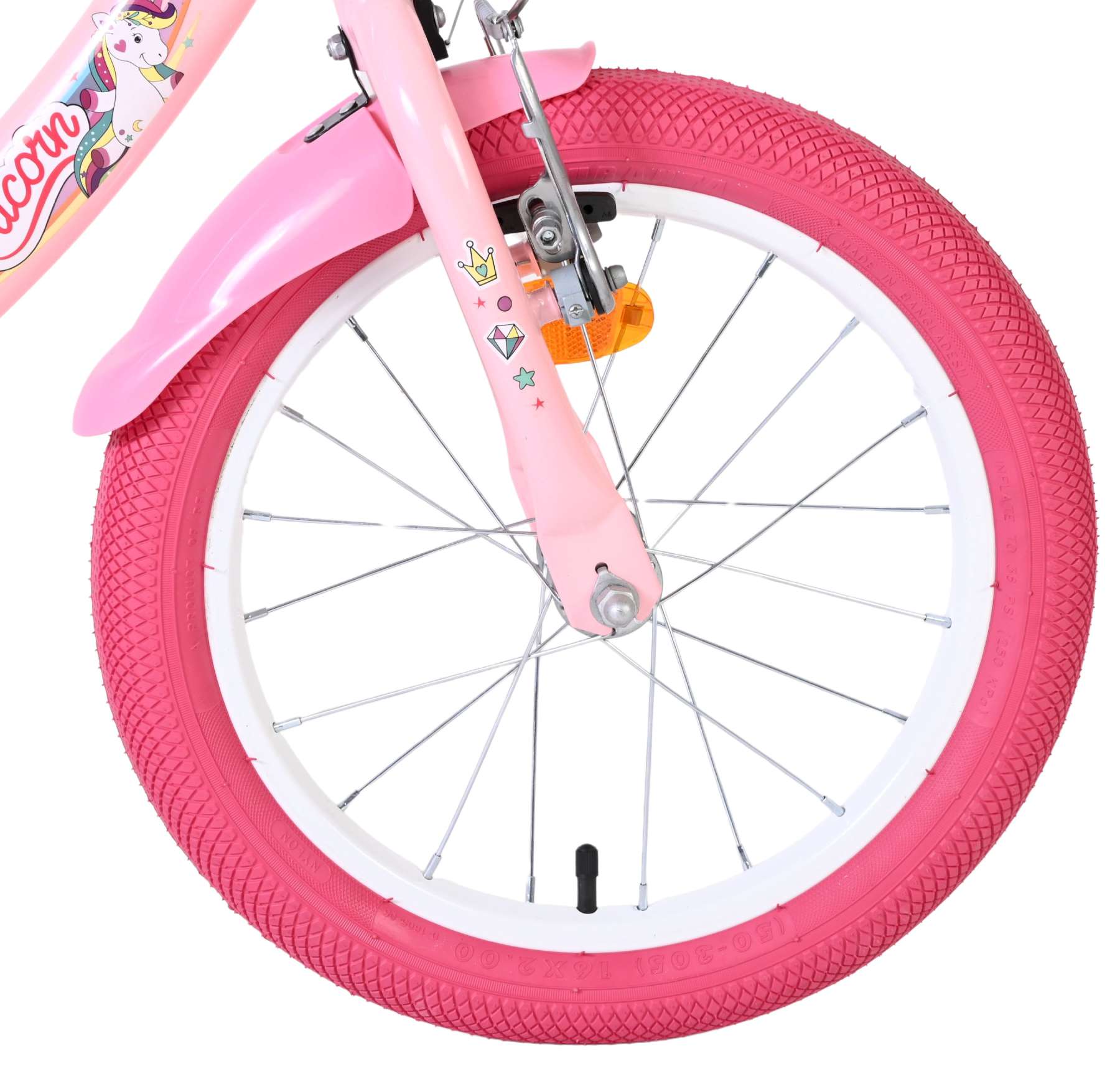 Volare Unicorn Kinderfiets – Meisjes – 16 inch – Roze