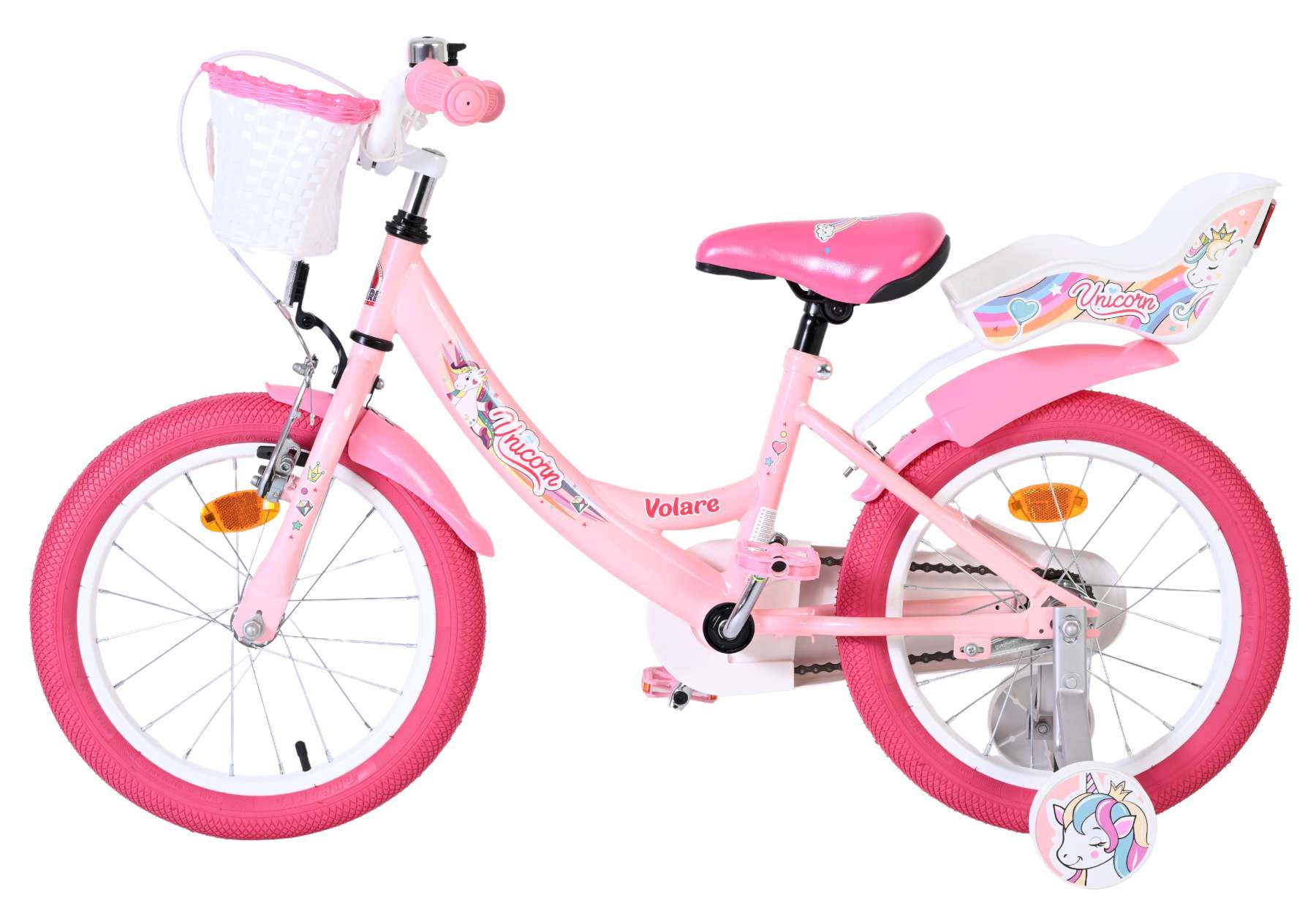 Volare Unicorn Kinderfiets – Meisjes – 16 inch – Roze Volare Unicorn Kinderfiets – Meisjes – 16 inch – Roze