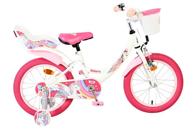 Volare Unicorn Kinderfiets – Meisjes – 16 inch – Wit Volare Unicorn Kinderfiets – Meisjes – 16 inch – Wit