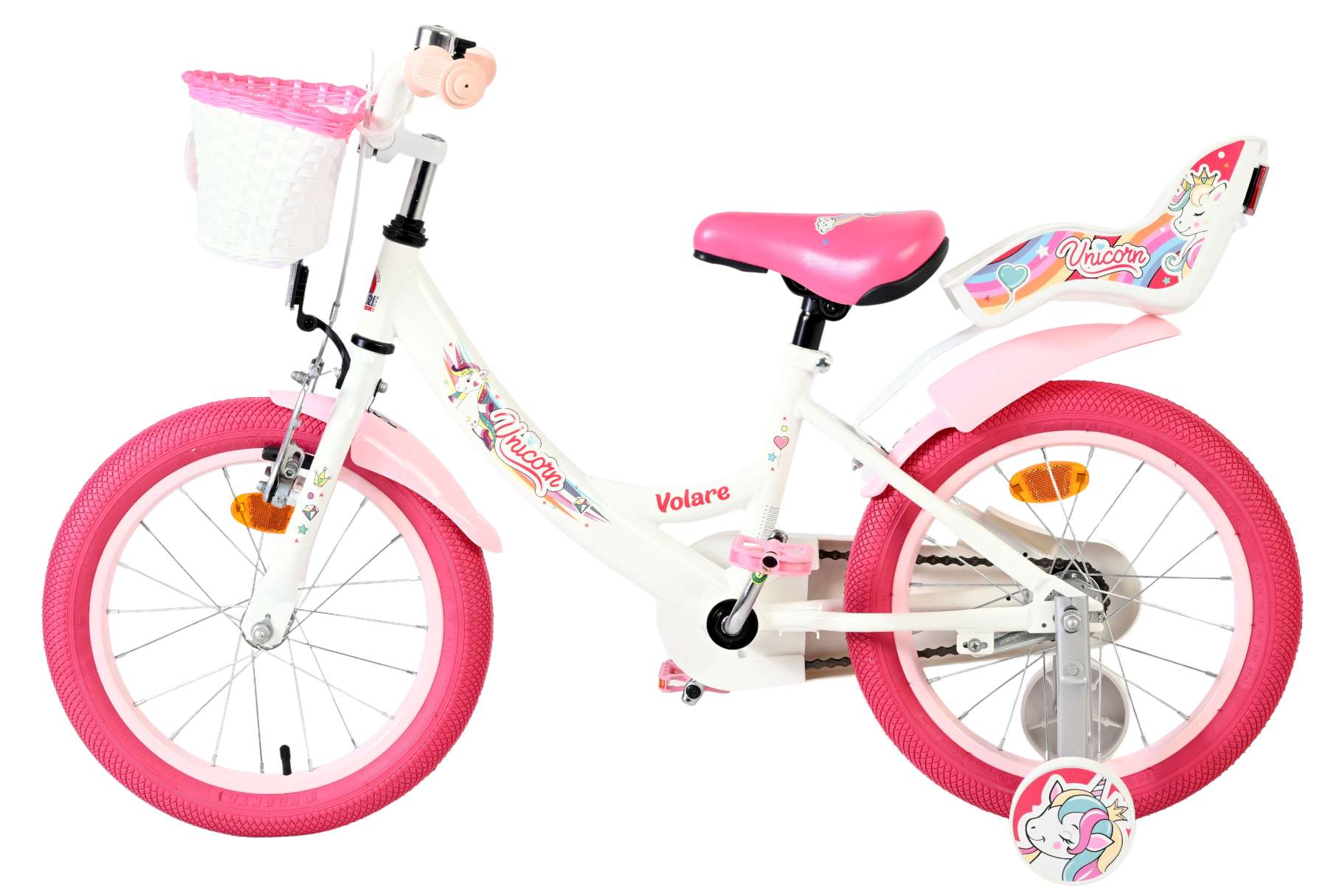 Volare Unicorn Kinderfiets – Meisjes – 16 inch – Wit Volare Unicorn Kinderfiets – Meisjes – 16 inch – Wit