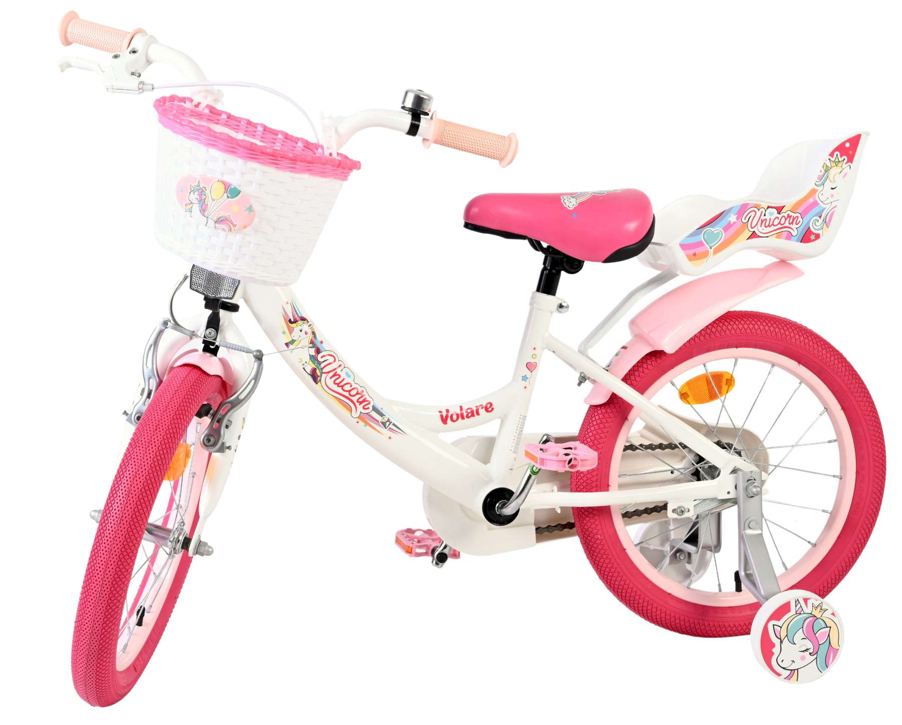Volare Unicorn Kinderfiets – Meisjes – 16 inch – Wit Volare Unicorn Kinderfiets – Meisjes – 16 inch – Wit