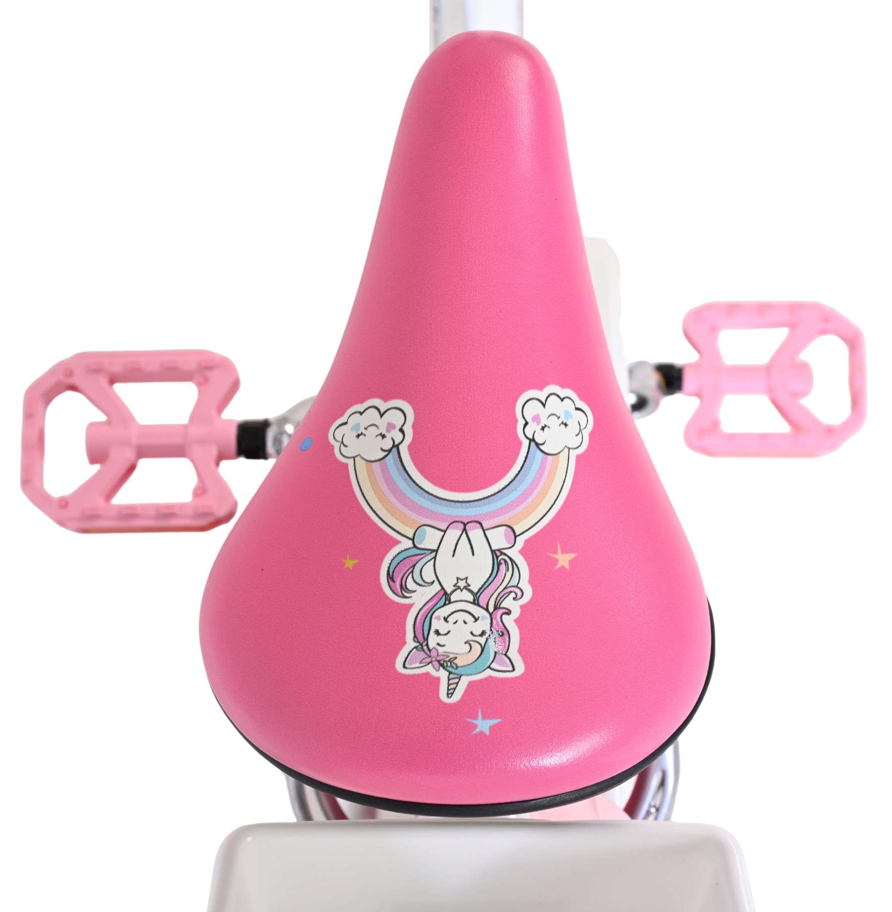 Volare Unicorn Kinderfiets – Meisjes – 16 inch – Wit – Twee Handremmen