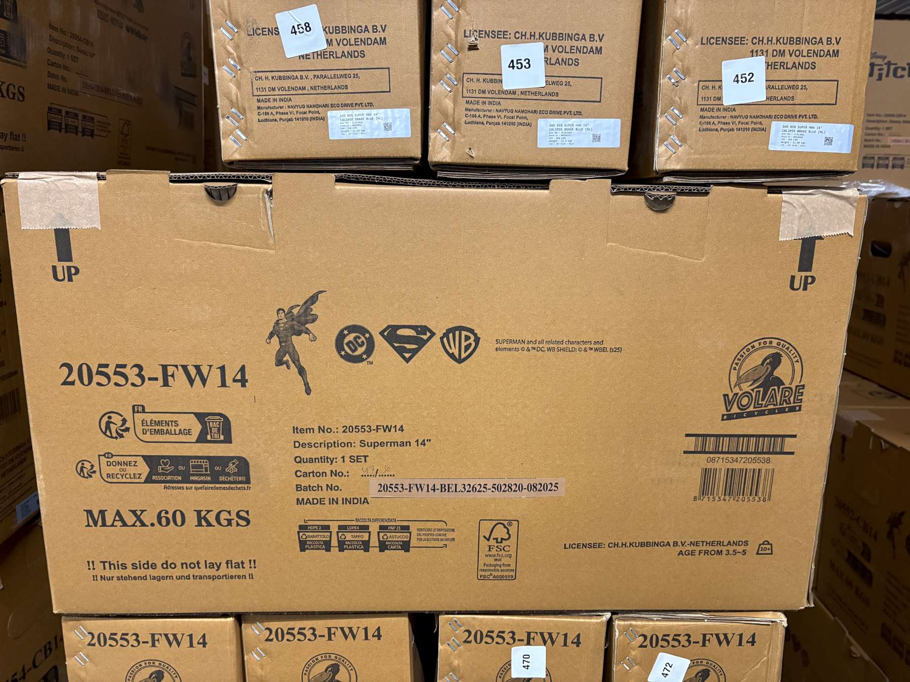 Superman Kinderfiets – Jongens – 14 inch – Blauw – Twee handremmen Superman Kinderfiets – Jongens – 14 inch – Blauw – Twee handremmen