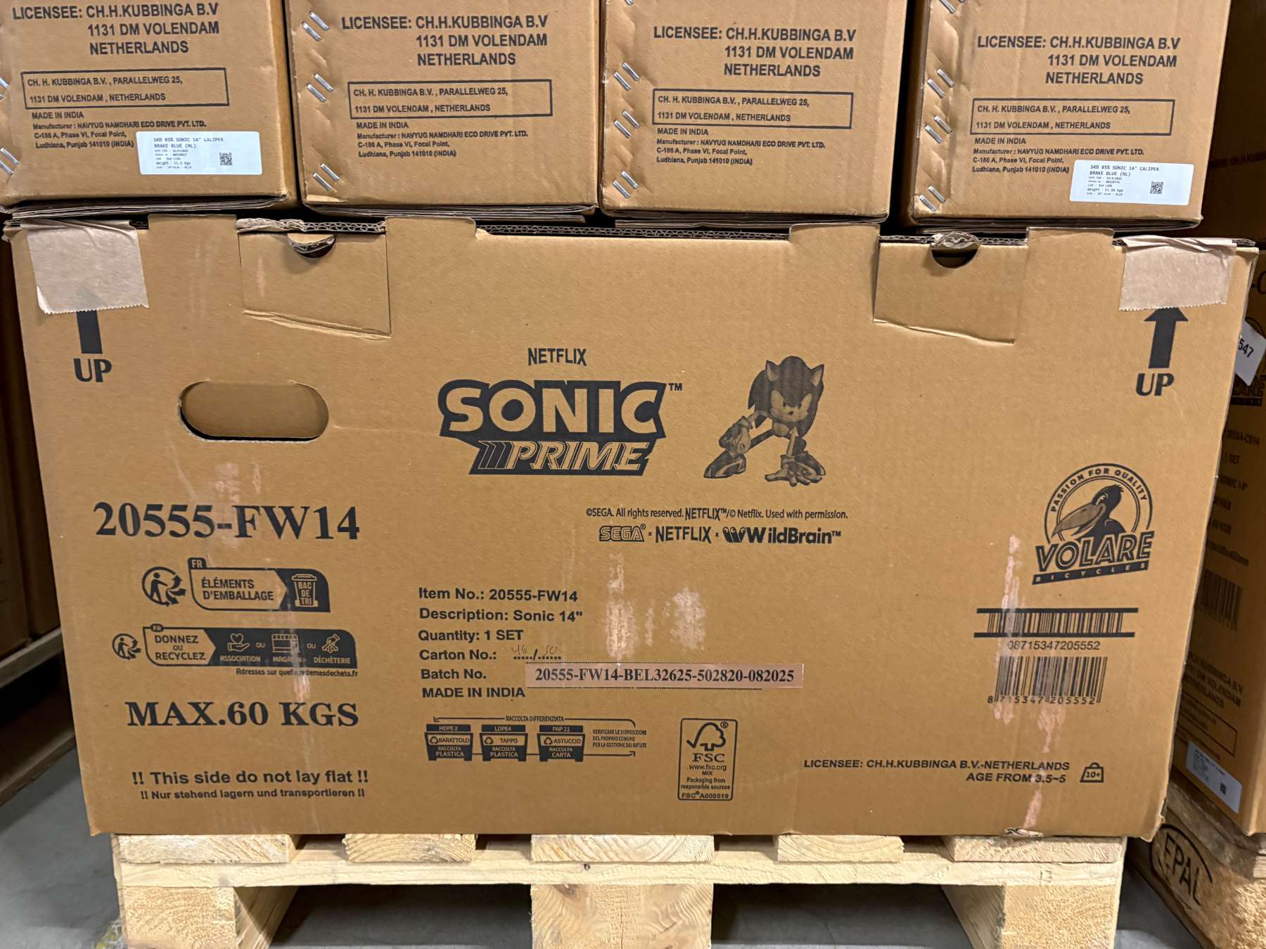 Sonic Prime Kinderfiets – Jongens – 14 inch – Blauw Rood – Twee handremmen Sonic Prime Kinderfiets – Jongens – 14 inch – Blauw Rood – Twee handremmen