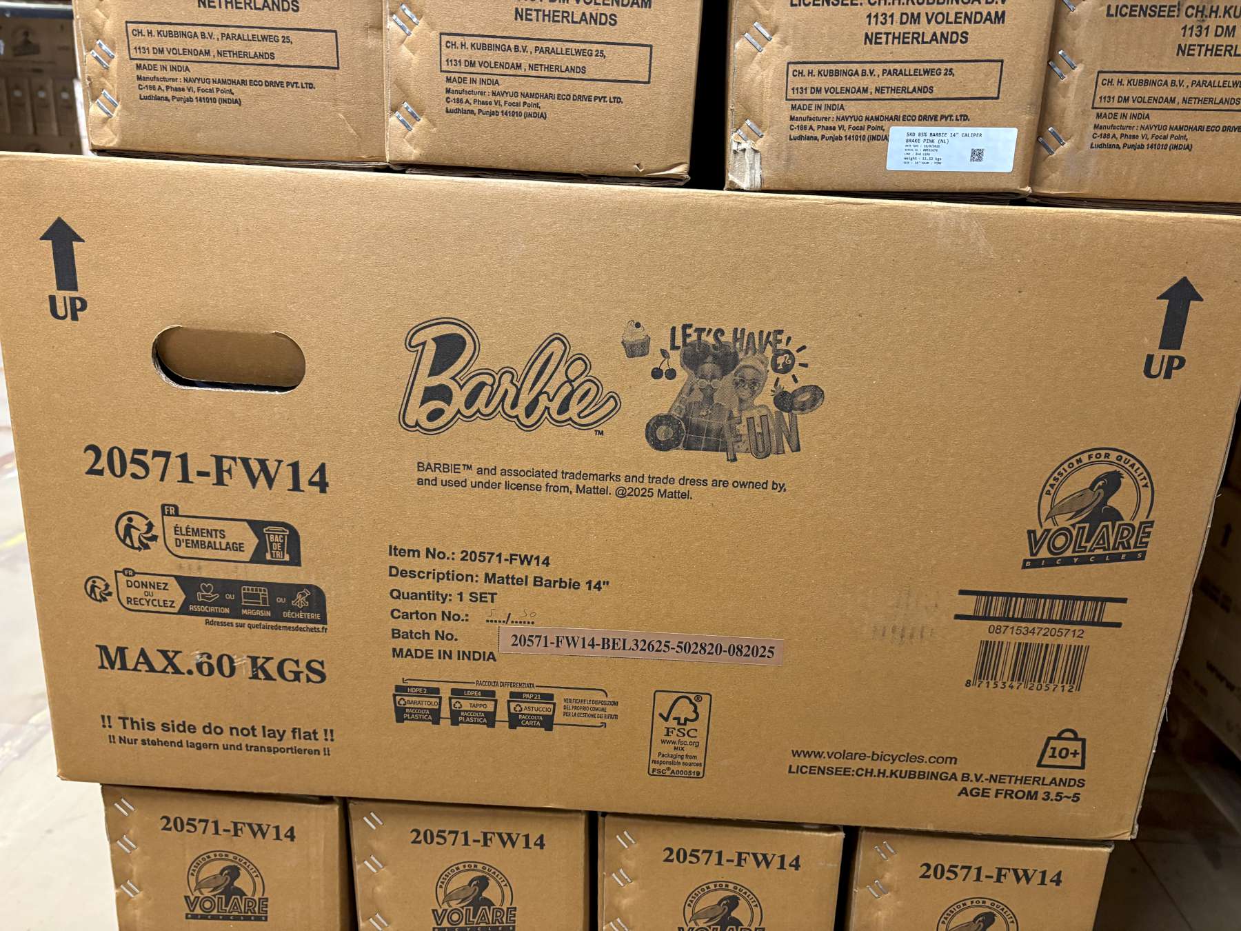 Barbie Kinderfiets – Meisjes – 14 inch – Roze – Twee handremmen Barbie Kinderfiets – Meisjes – 14 inch – Roze – Twee handremmen