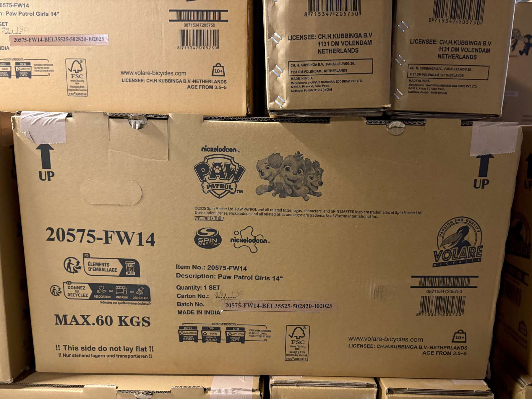 Paw Patrol Kinderfiets – Meisjes – 14 inch – Roze – Twee handremmen Paw Patrol Kinderfiets – Meisjes – 14 inch – Roze – Twee handremmen