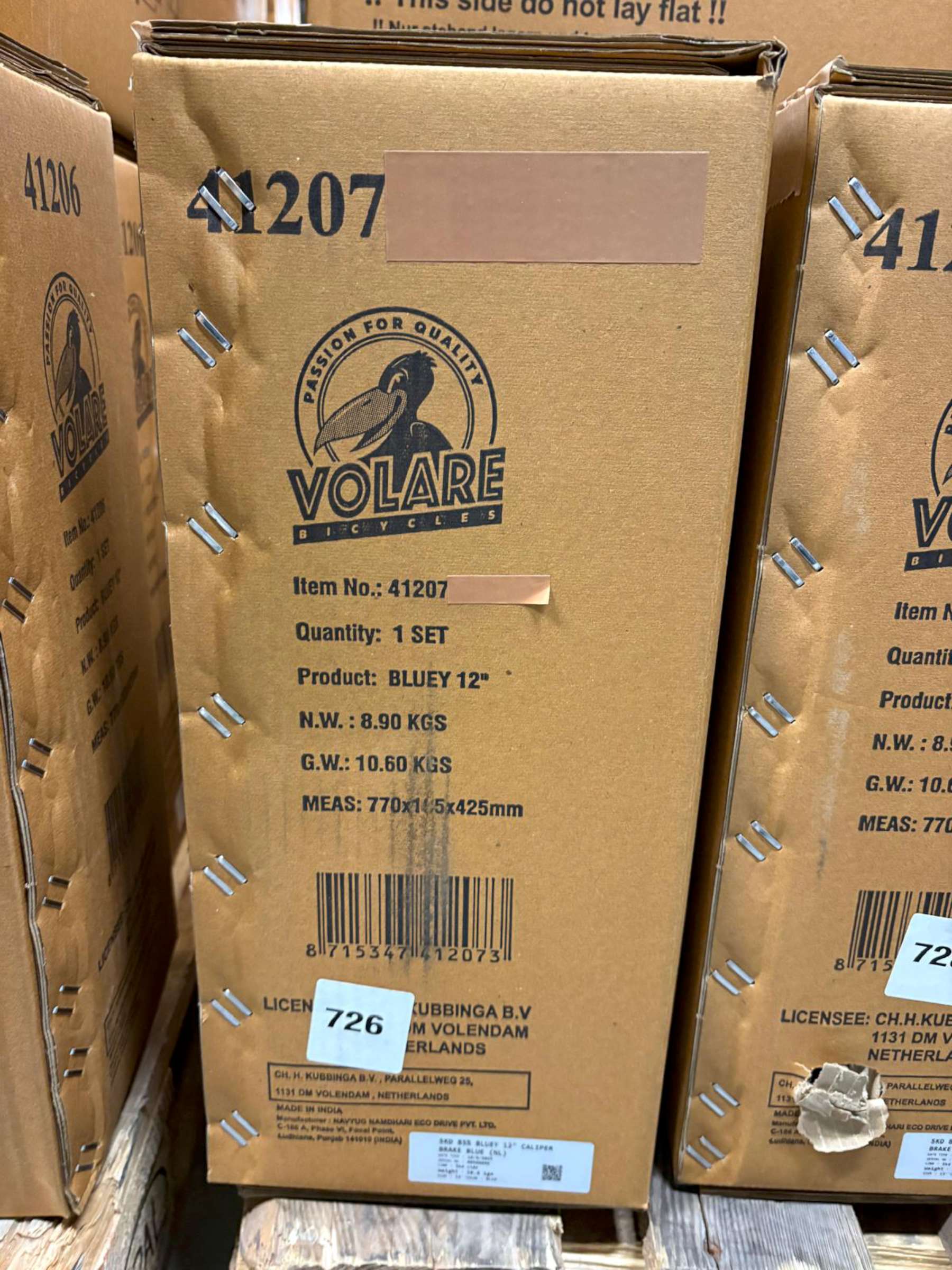 Bluey Kinderfiets 12 inch – Lichtblauw – Twee handremmen Bluey Kinderfiets 12 inch – Lichtblauw – Twee handremmen