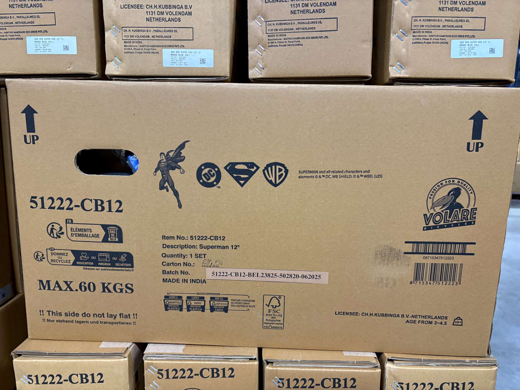 Superman Kinderfiets – Jongens – 12 inch – Blauw Superman Kinderfiets – Jongens – 12 inch – Blauw