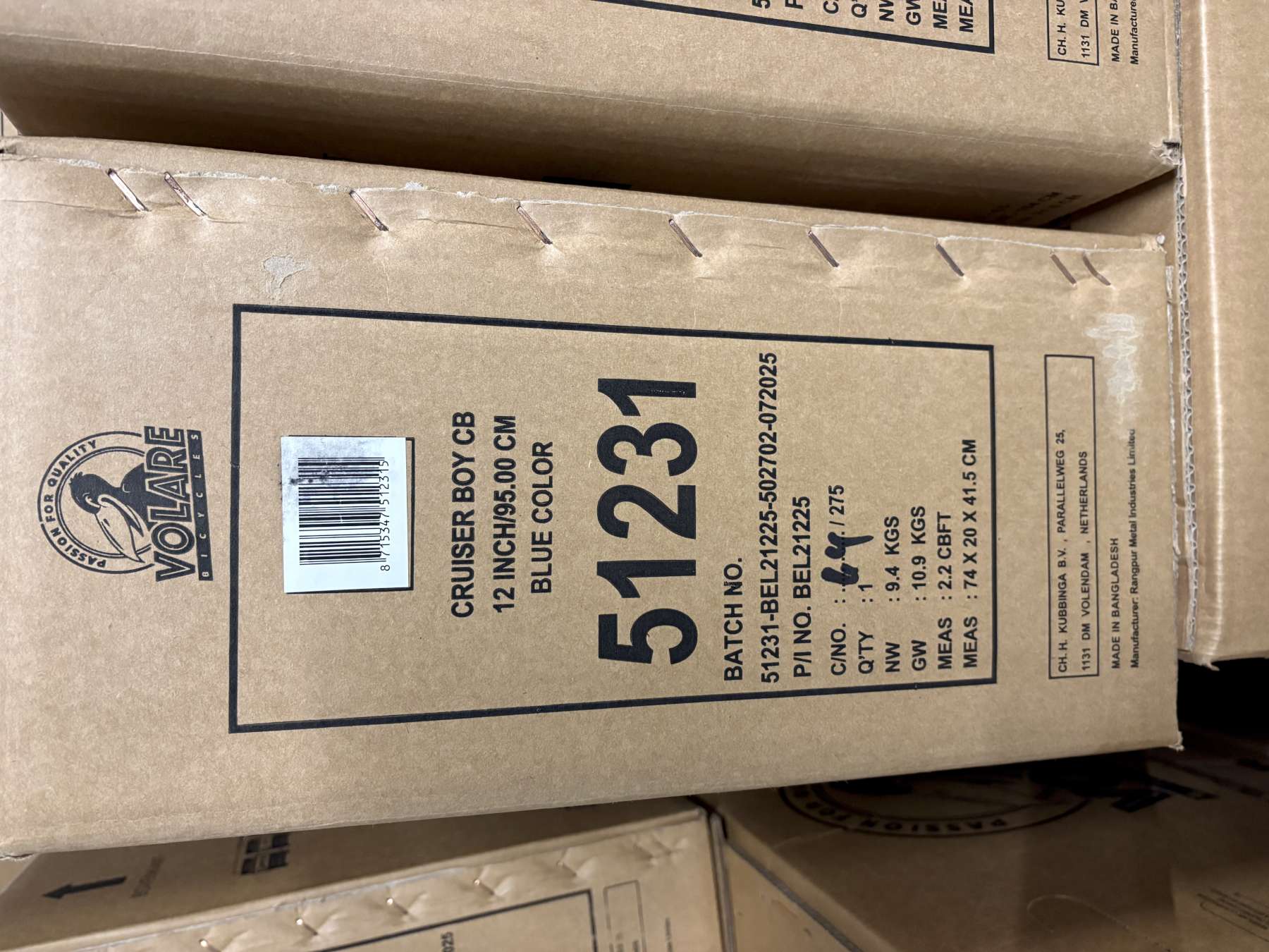 Volare Blue Cruiser Kinderfiets – Jongens – 12 inch – Blauw – 85% afgemonteerd Volare Blue Cruiser Kinderfiets – Jongens – 12 inch – Blauw – 85% afgemonteerd