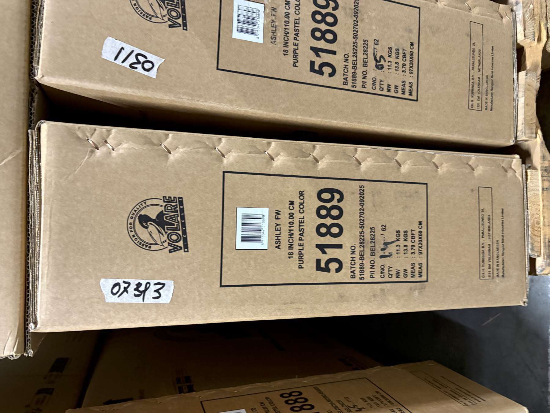 Volare Ashley Kinderfiets – Meisjes – 18 inch – Lila – Twee handremmen Volare Ashley Kinderfiets – Meisjes – 18 inch – Lila – Twee handremmen