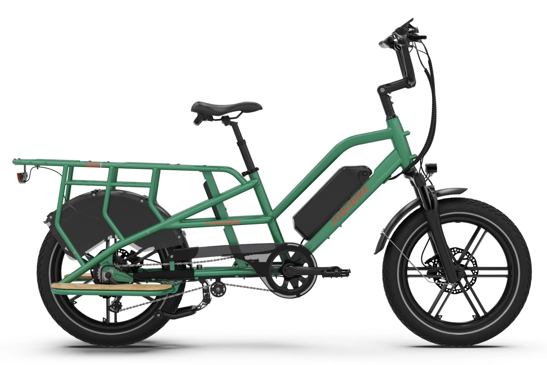 JOBOBIKE Transer Elektrische Cargo/Bezorg Fatbike Groen JOBOBIKE Transer Elektrische Cargo/Bezorg Fatbike Groen