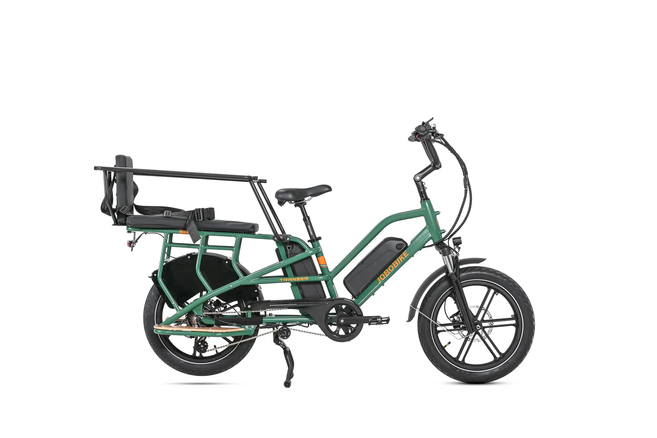 JOBOBIKE Transer Elektrische Cargo/Bezorg Fatbike Groen JOBOBIKE Transer Elektrische Cargo/Bezorg Fatbike Groen