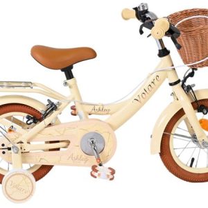 Volare Ashley Kinderfiets – Meisjes – 12 inch – Créme – Twee handremmen