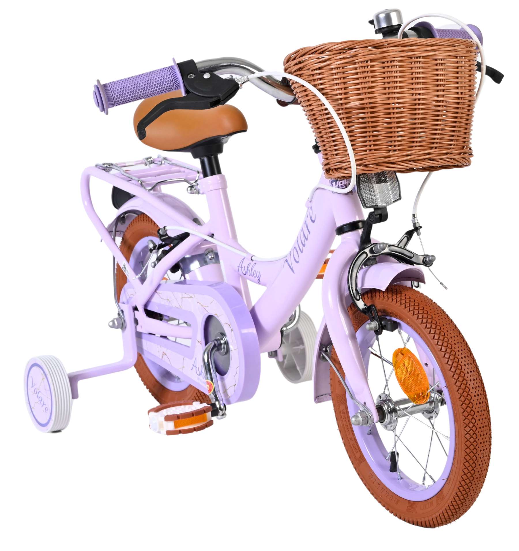 Volare Ashley Kinderfiets – Meisjes – 12 inch – Lila – Twee handremmen Volare Ashley Kinderfiets – Meisjes – 12 inch – Lila – Twee handremmen
