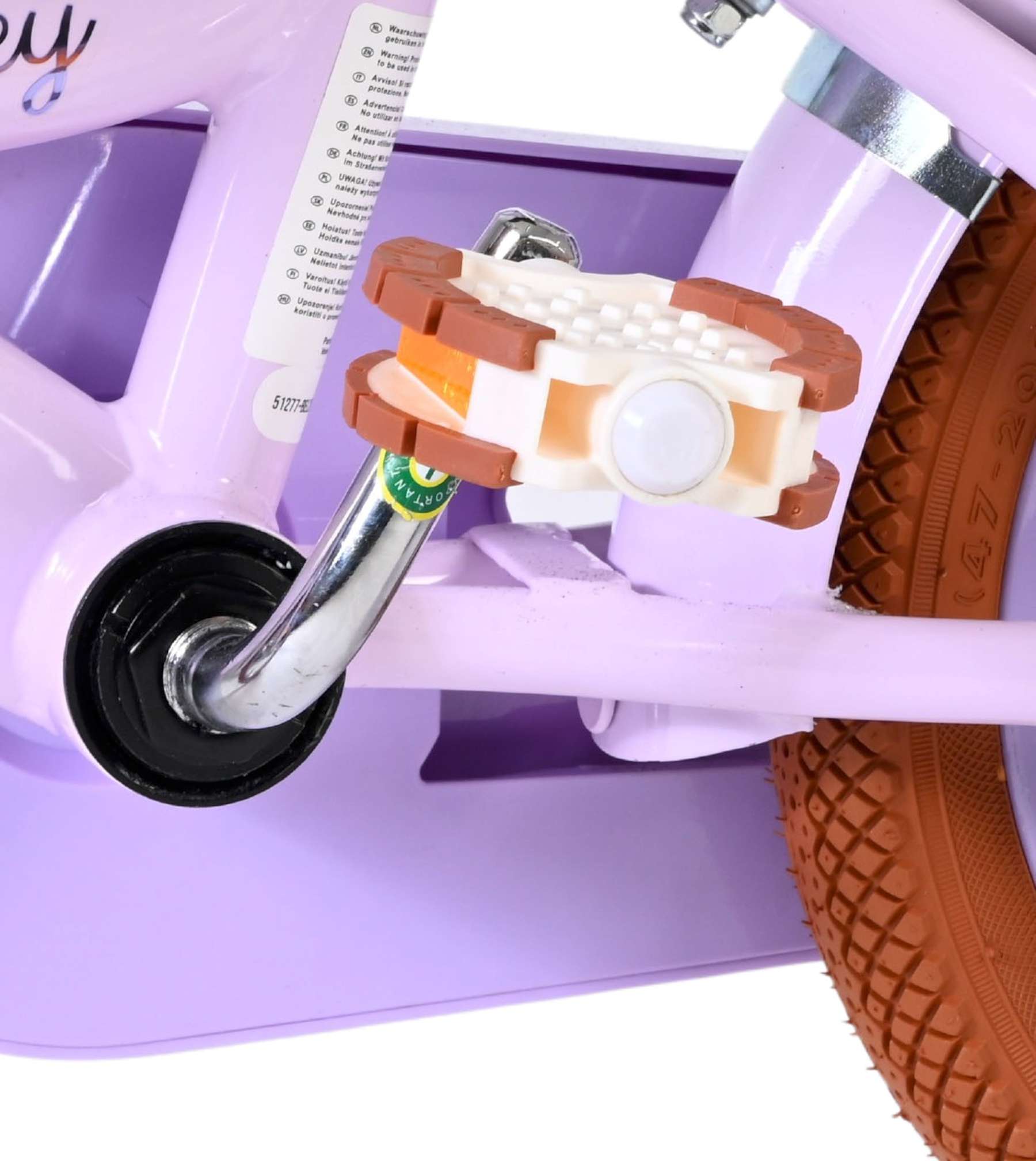 Volare Ashley Kinderfiets – Meisjes – 12 inch – Lila – Twee handremmen Volare Ashley Kinderfiets – Meisjes – 12 inch – Lila – Twee handremmen