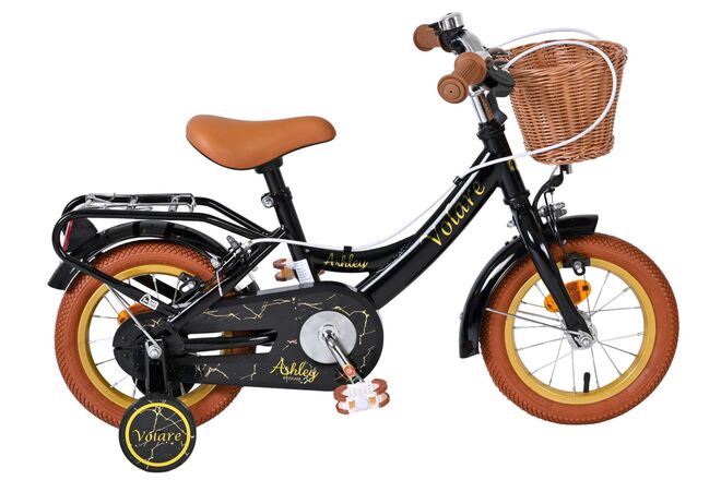 Volare Ashley Kinderfiets – Meisjes – 12 inch – Zwart – Twee handremmen Volare Ashley Kinderfiets – Meisjes – 12 inch – Zwart – Twee handremmen