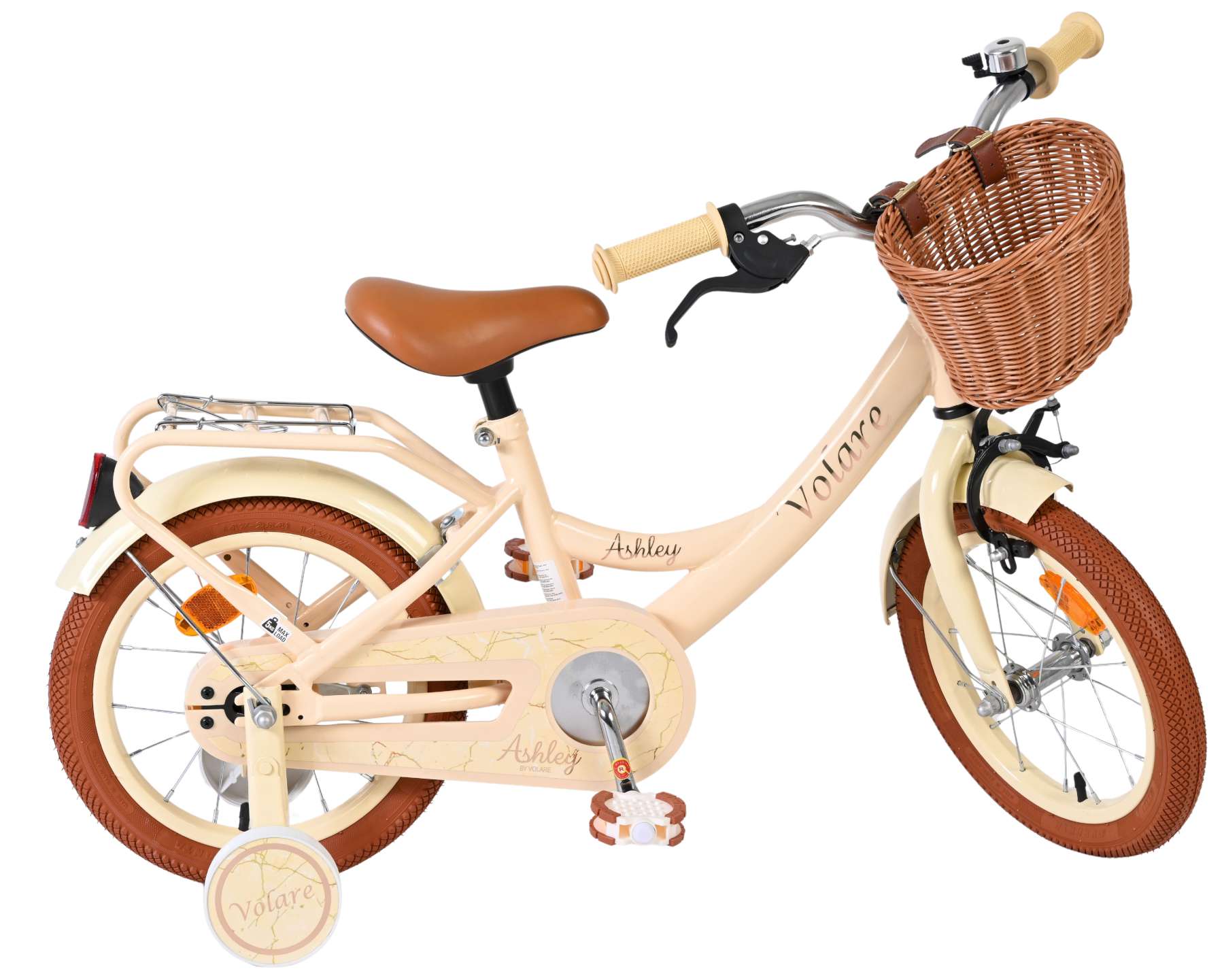 Volare Ashley Kinderfiets – Meisjes – 14 inch – Creme Volare Ashley Kinderfiets – Meisjes – 14 inch – Creme
