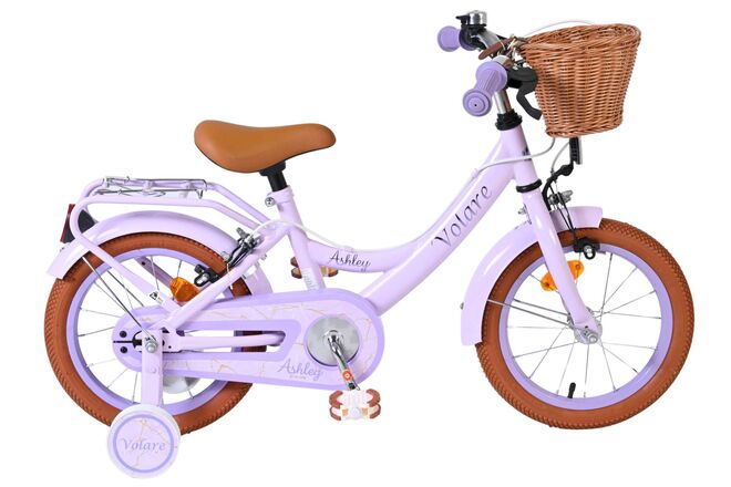 Volare Ashley Kinderfiets – Meisjes – 14 inch – Lila – Twee Handremmen Volare Ashley Kinderfiets – Meisjes – 14 inch – Lila – Twee Handremmen