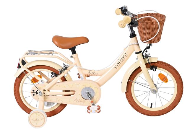Volare Ashley Kinderfiets – Meisjes – 14 inch – Creme – Twee Handremmen Volare Ashley Kinderfiets – Meisjes – 14 inch – Creme – Twee Handremmen