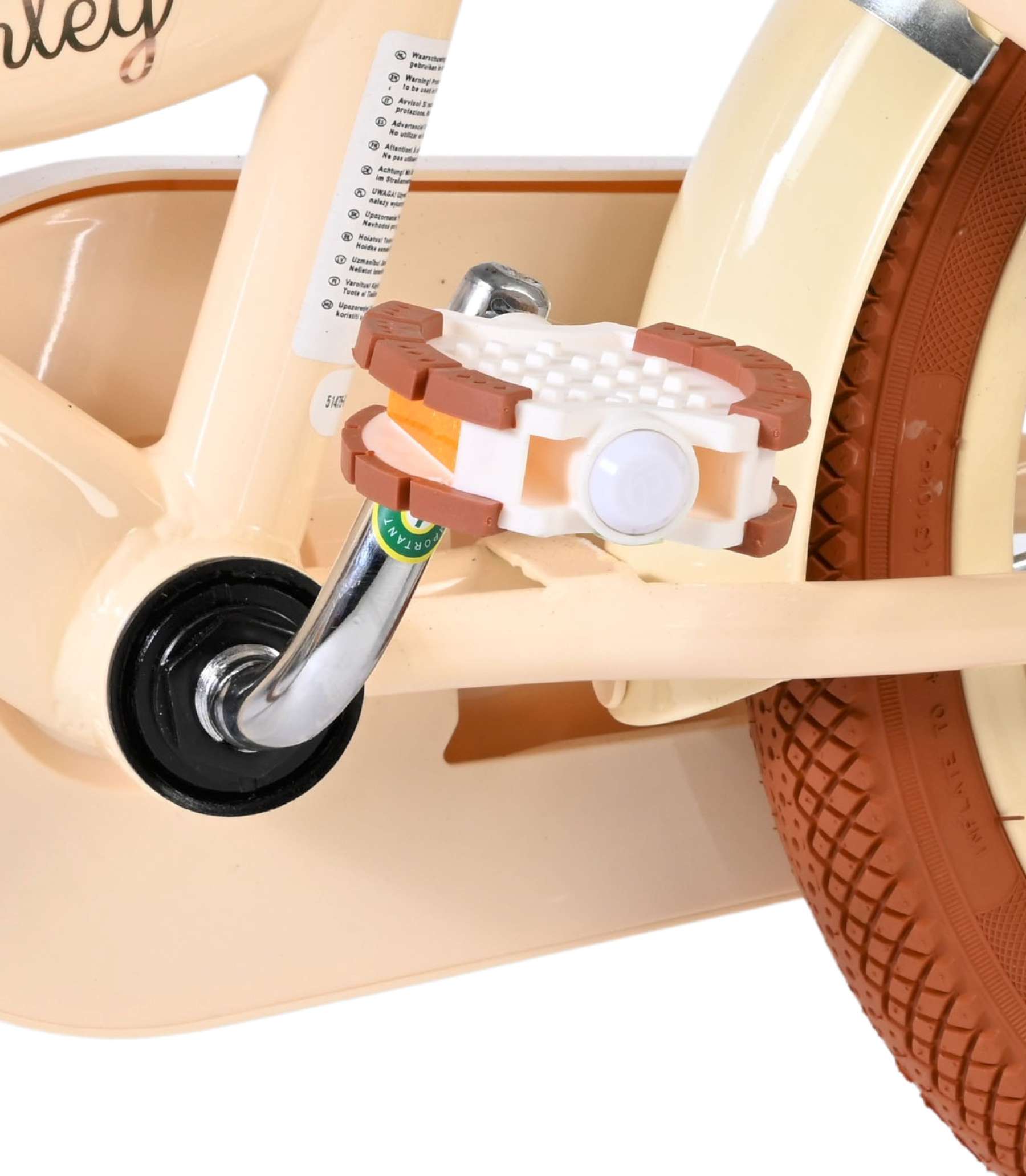 Volare Ashley Kinderfiets – Meisjes – 14 inch – Creme – Twee Handremmen Volare Ashley Kinderfiets – Meisjes – 14 inch – Creme – Twee Handremmen