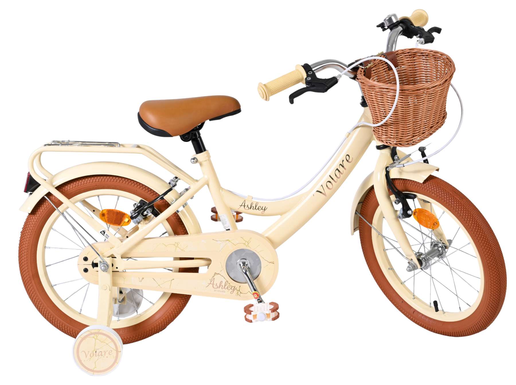 Volare Ashley Kinderfiets – Meisjes – 16 inch – Creme – Twee Handremmen Volare Ashley Kinderfiets – Meisjes – 16 inch – Creme – Twee Handremmen