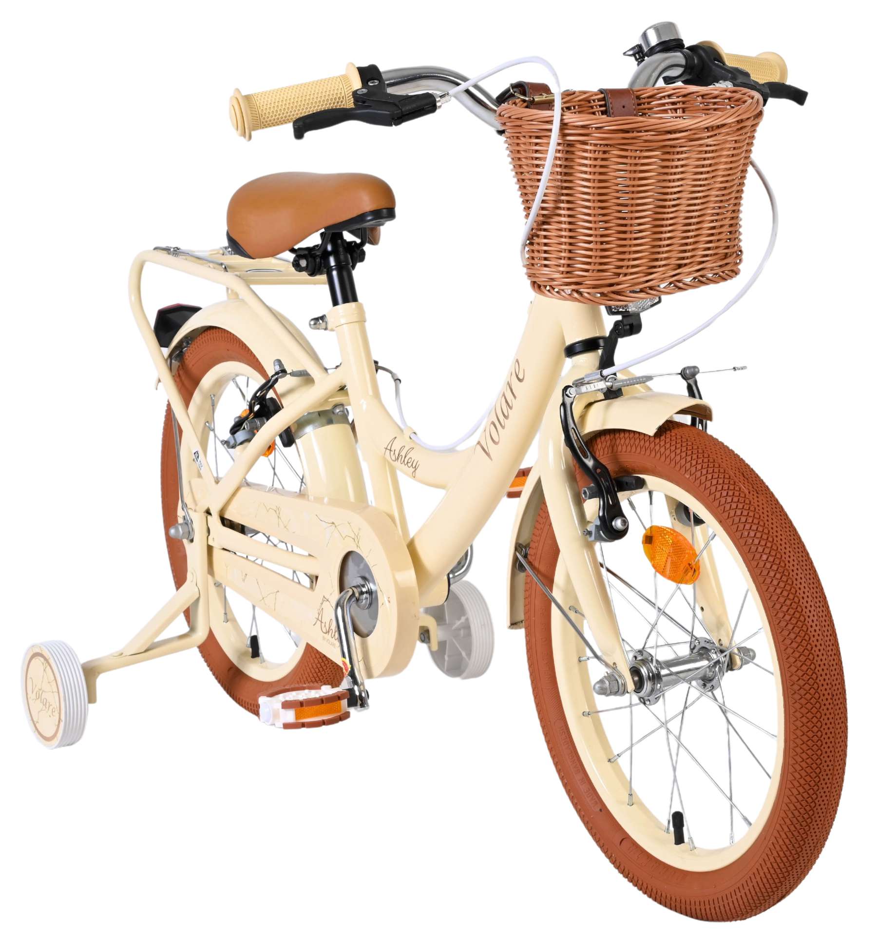 Volare Ashley Kinderfiets – Meisjes – 16 inch – Creme – Twee Handremmen Volare Ashley Kinderfiets – Meisjes – 16 inch – Creme – Twee Handremmen