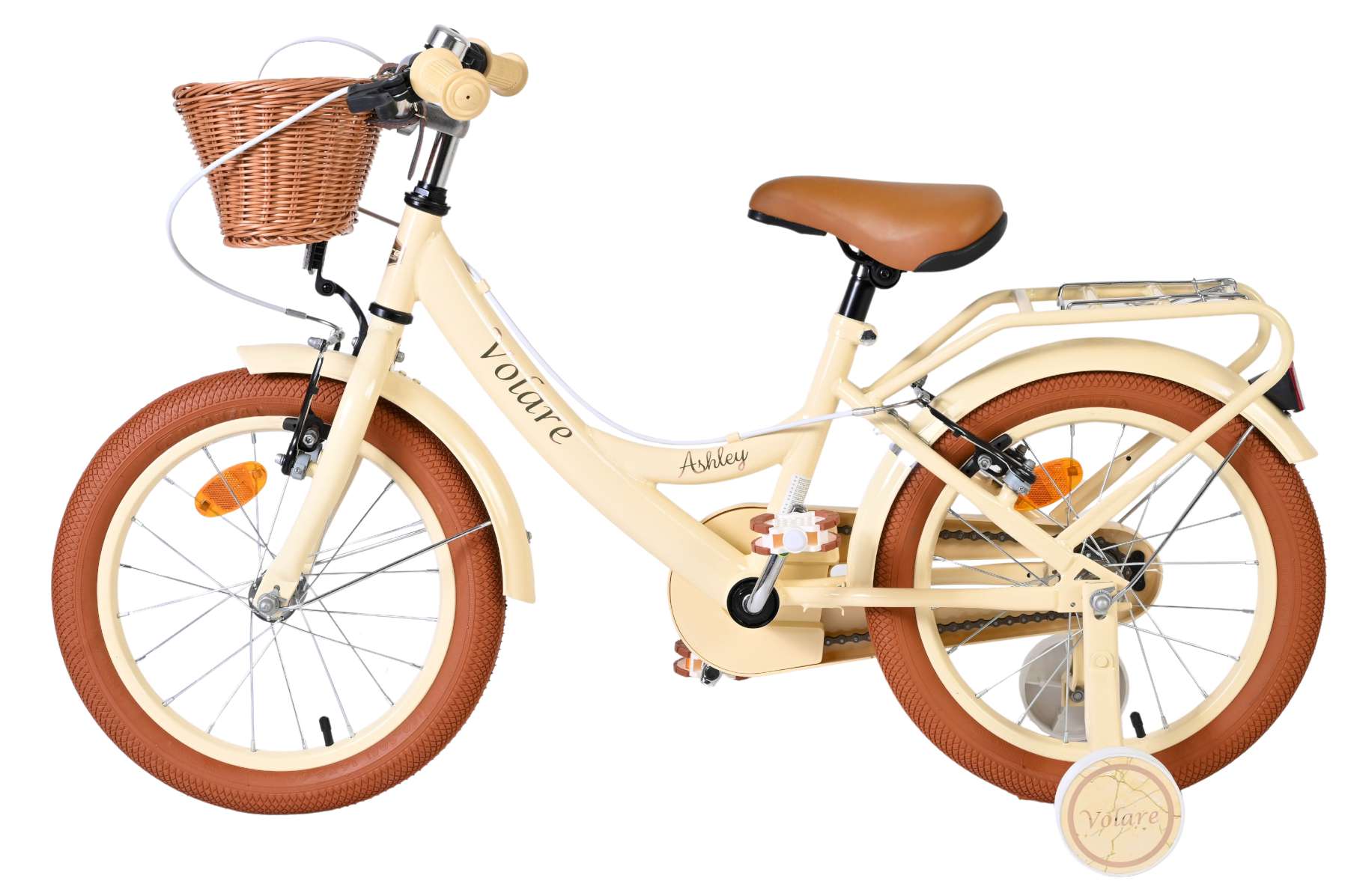 Volare Ashley Kinderfiets – Meisjes – 16 inch – Creme – Twee Handremmen Volare Ashley Kinderfiets – Meisjes – 16 inch – Creme – Twee Handremmen